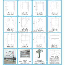 sistema de andamios de aluminio